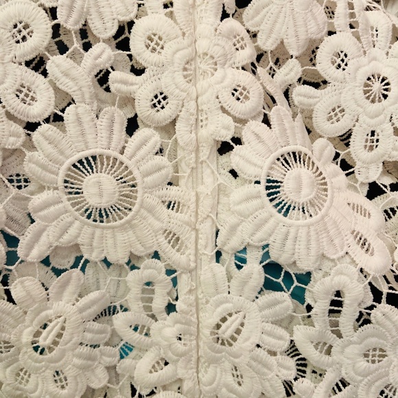 🤩NEW- SELF PORTRAIT white zip back w/black color. - Picture 5 of 13